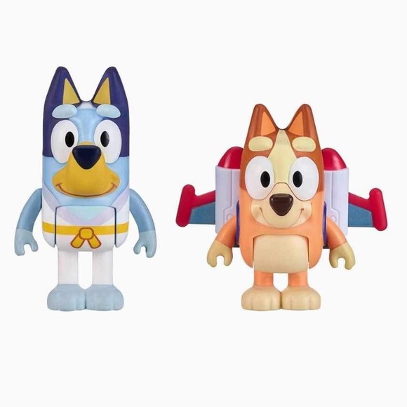 Bluey Action Heroes - New - 2 Figure Pack - Picture 3 of 15